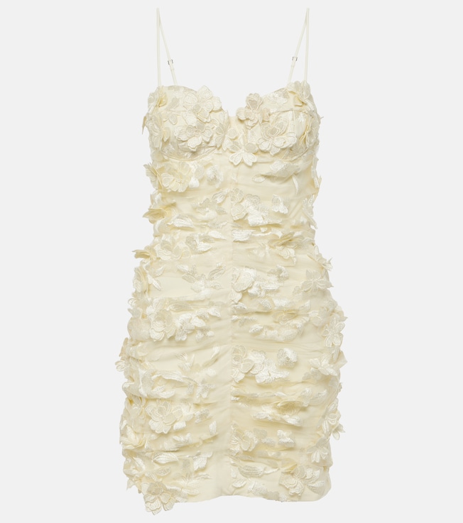 Bridal Flora embroidered minidress | Rotate
