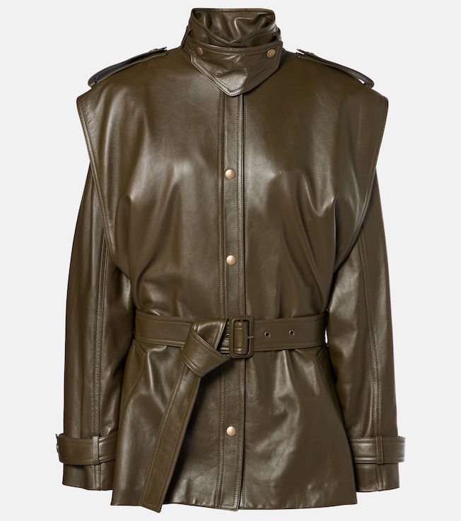 Oversized leather jacket | Chloé