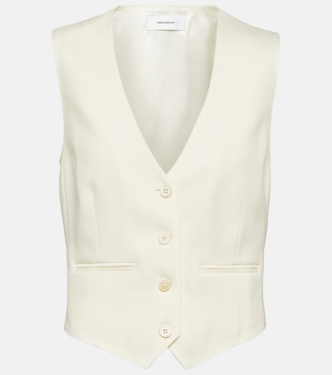 Cropped wool vest | Wardrobe.NYC