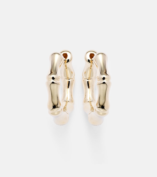 Bamboo Small 18kt gold earrings | Anita Ko