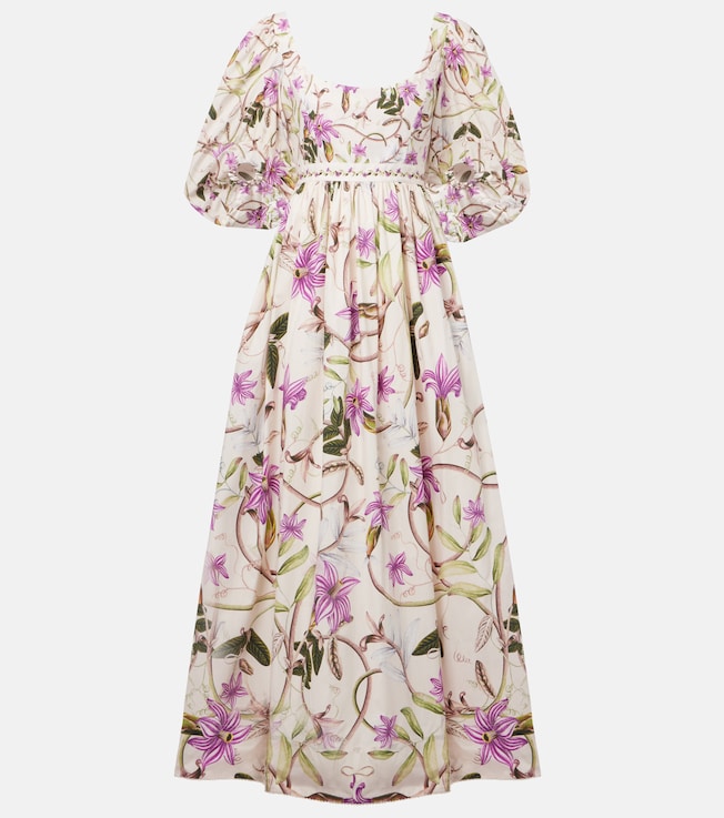 Viviane floral cotton maxi dress | Agua by Agua Bendita