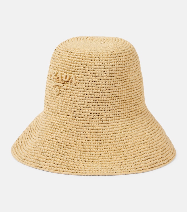 Logo crochet hat | Prada