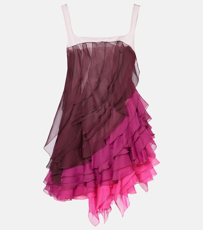Kiera ruffled tiered minidress  | Nensi Dojaka