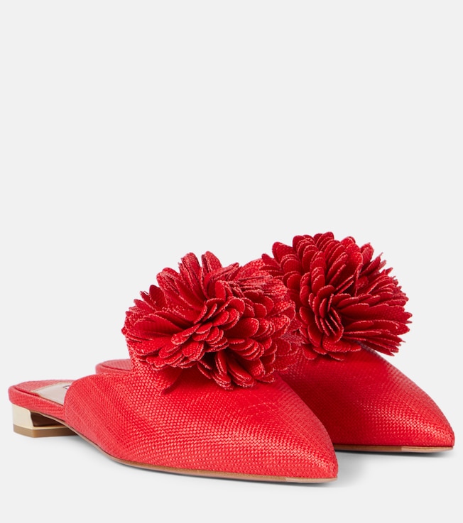 Couturier appliqué mules | Aquazzura