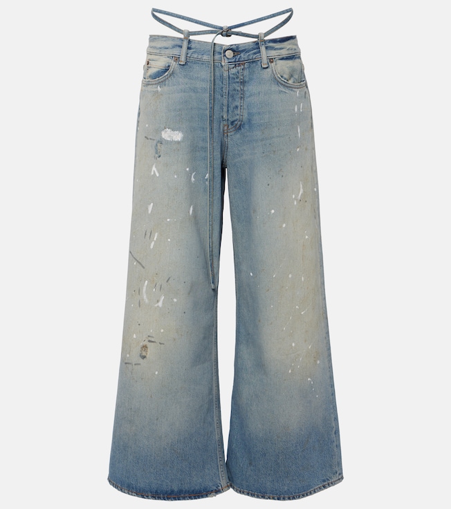 Trafalgar faded low-rise flared jeans | Acne Studios