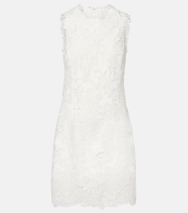 Floral lace minidress | Monique Lhuillier