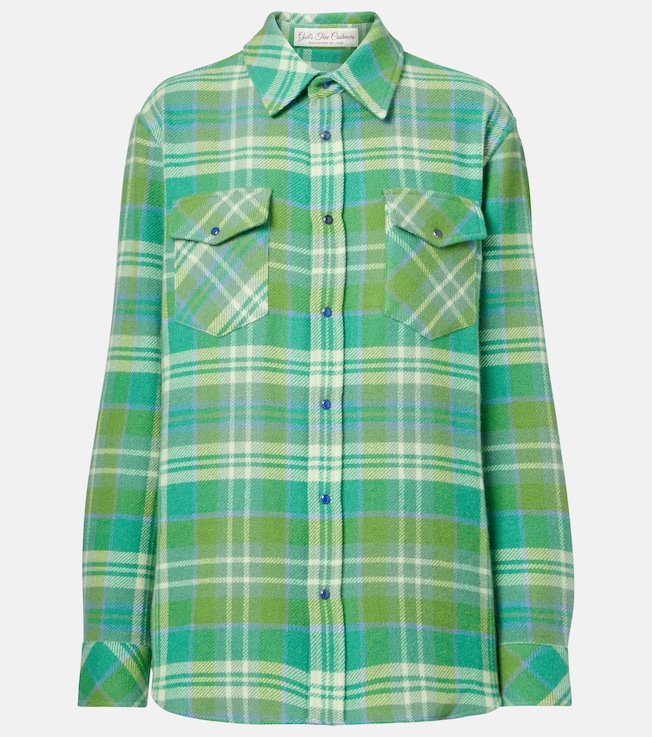 Hero plaid cashmere shirt | God's True Cashmere