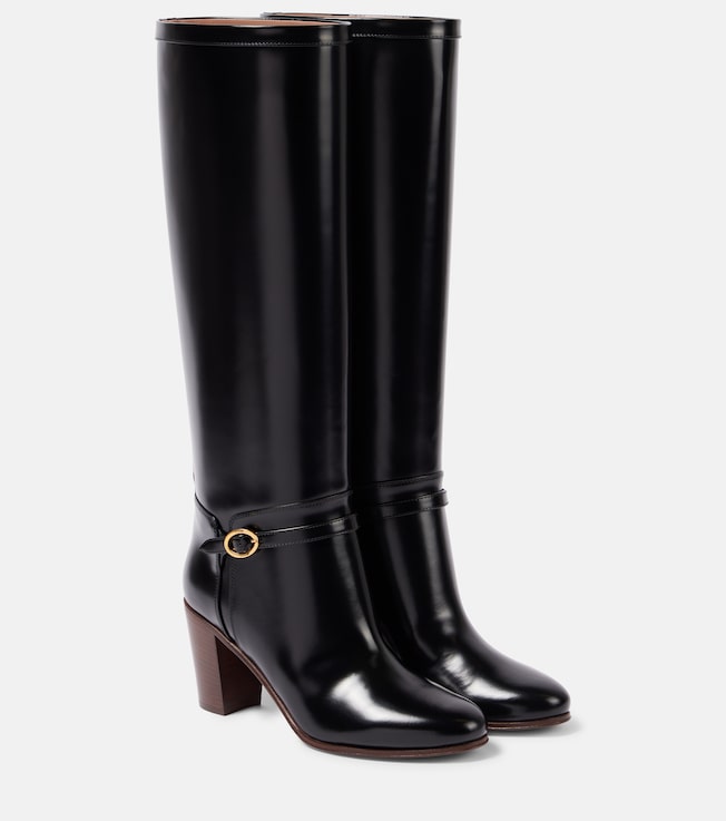 Pattie 75 leather knee-high boots | Valentino Garavani