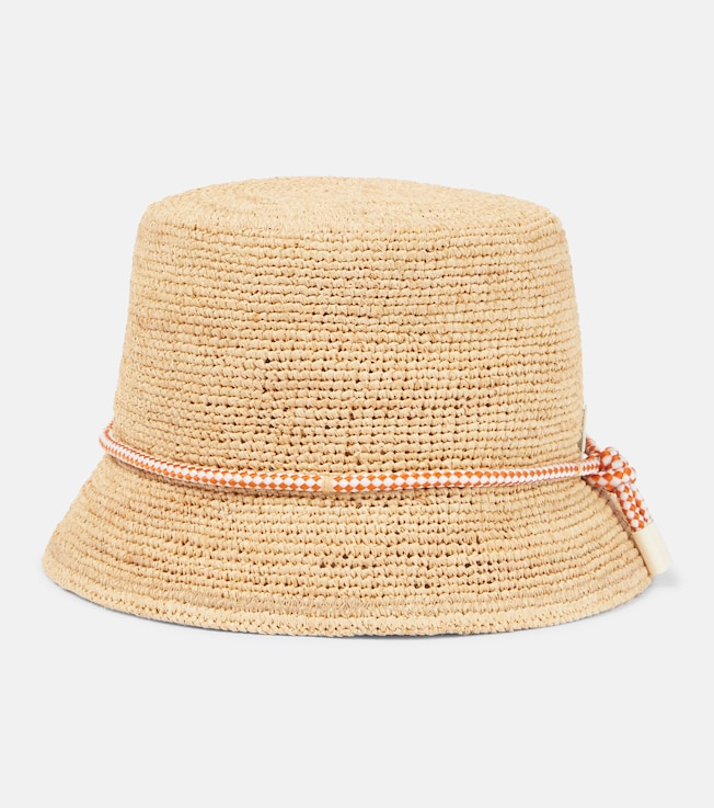 Sunlit crochet raffia bucket hat | Alémais