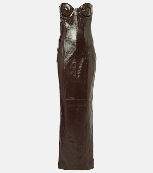 Rochelle leather bustier gown | The New Arrivals Ilkyaz Ozel