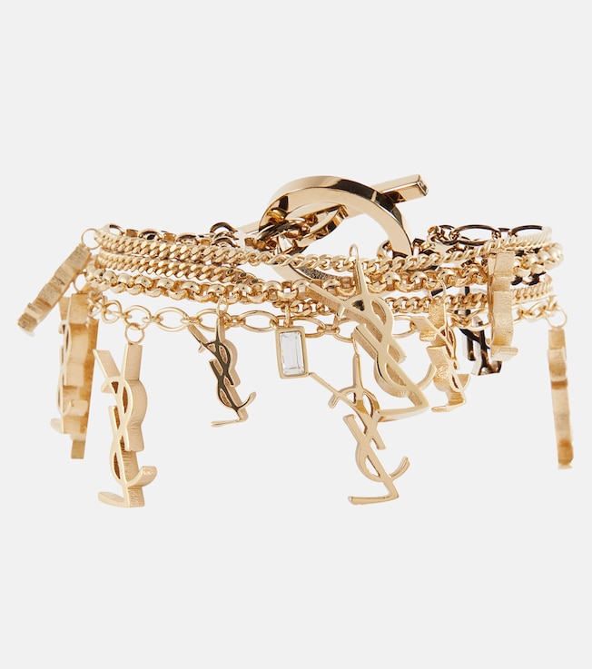 Cassandre monogram charm bracelet | Saint Laurent