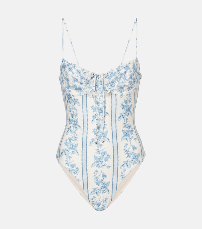 Ébano floral swimsuit | Agua by Agua Bendita