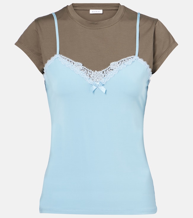 Layered jersey top | Acne Studios