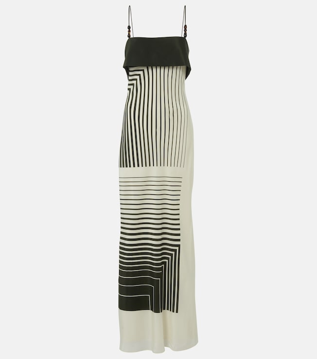Leilana striped silk maxi dress | SIR