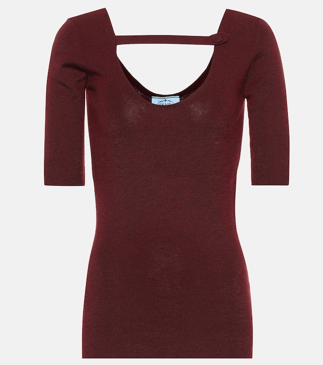 Cashmere and silk top | Prada