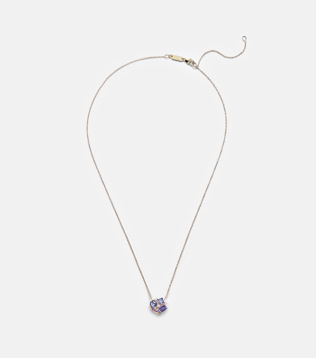 Amalfi Collection Blossom 14kt yellow gold necklace with diamonds | Suzanne Kalan