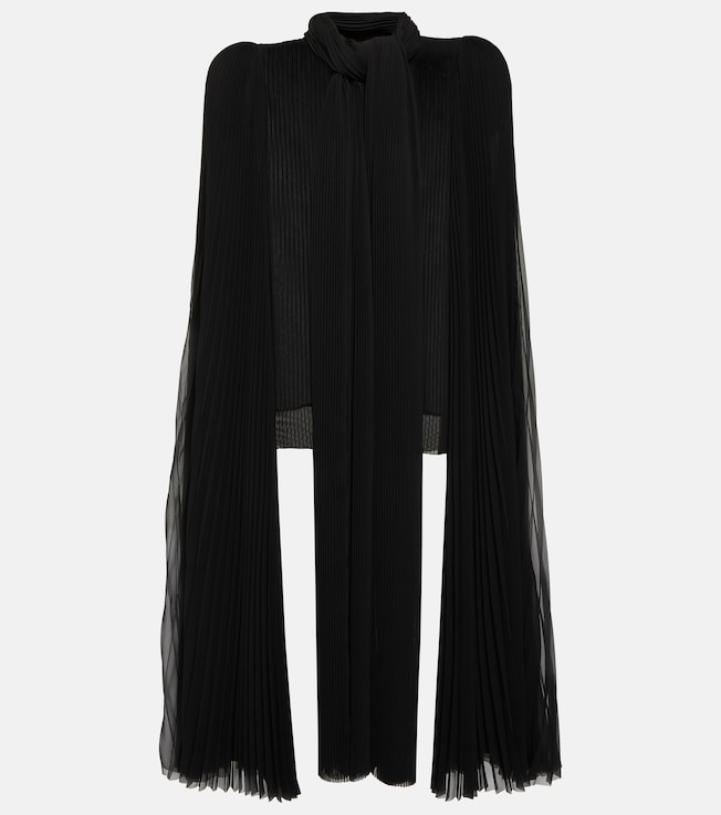 Pleated chiffon blouse | Balenciaga