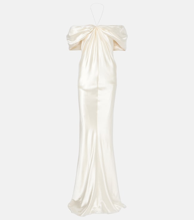 Bridal Cleo wool and silk gown | Danielle Frankel