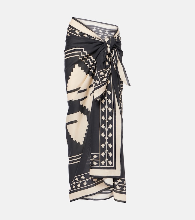 Printed cotton beach cover-up | Johanna Ortiz
