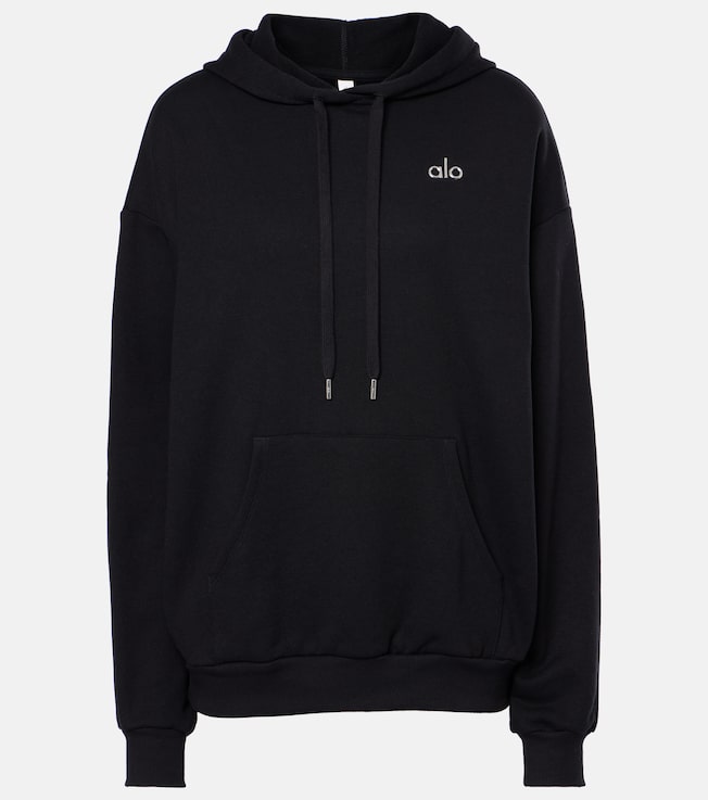 Accolade cotton-blend hoodie | Alo Yoga