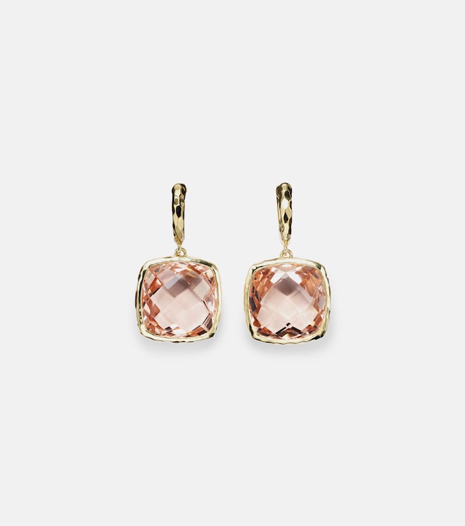 Serenity 18kt gold earrings with morganite | Octavia Elizabeth