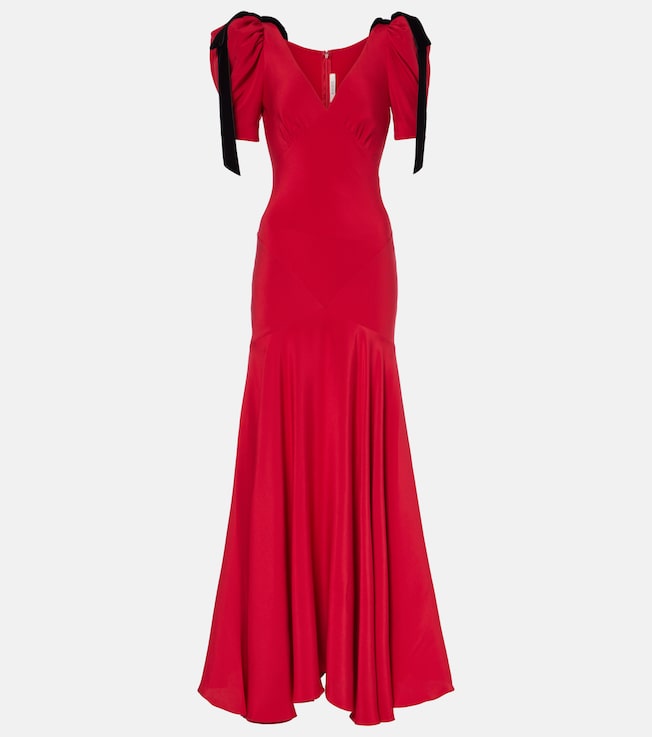 Bow-detail silk crêpe gown  | Rodarte