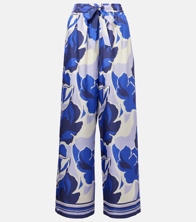 Paris printed wide-leg pants | Rebecca Vallance