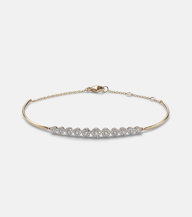 10kt gold bracelet with diamonds | Stone and Strand