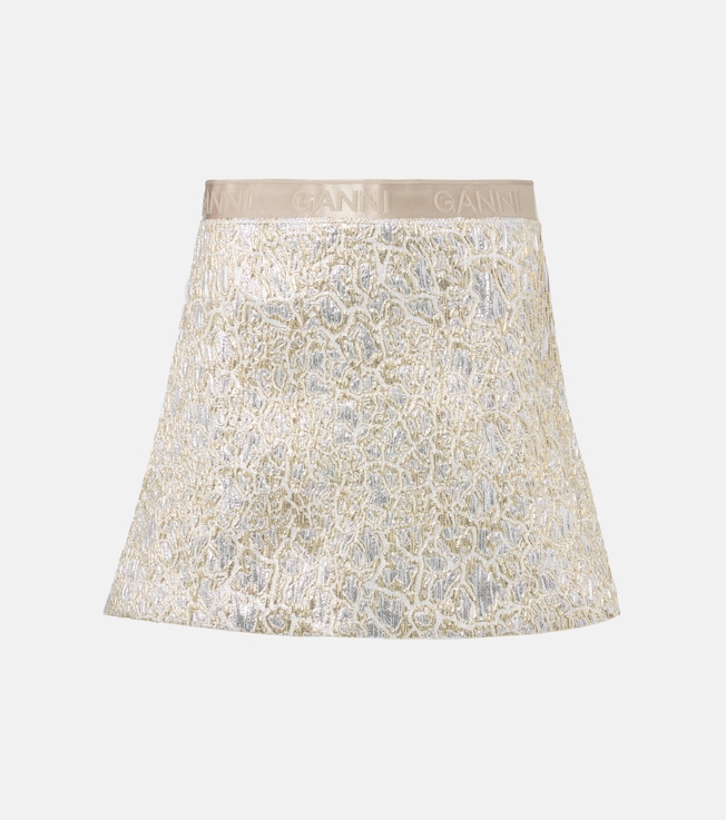 Brocade miniskirt | Ganni