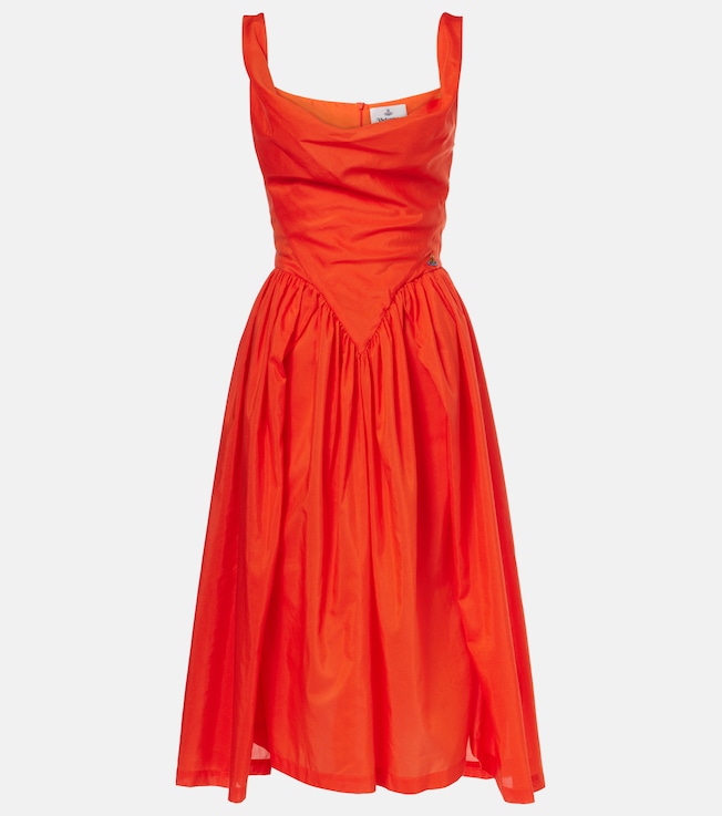 Sunday cotton and silk midi dress | Vivienne Westwood