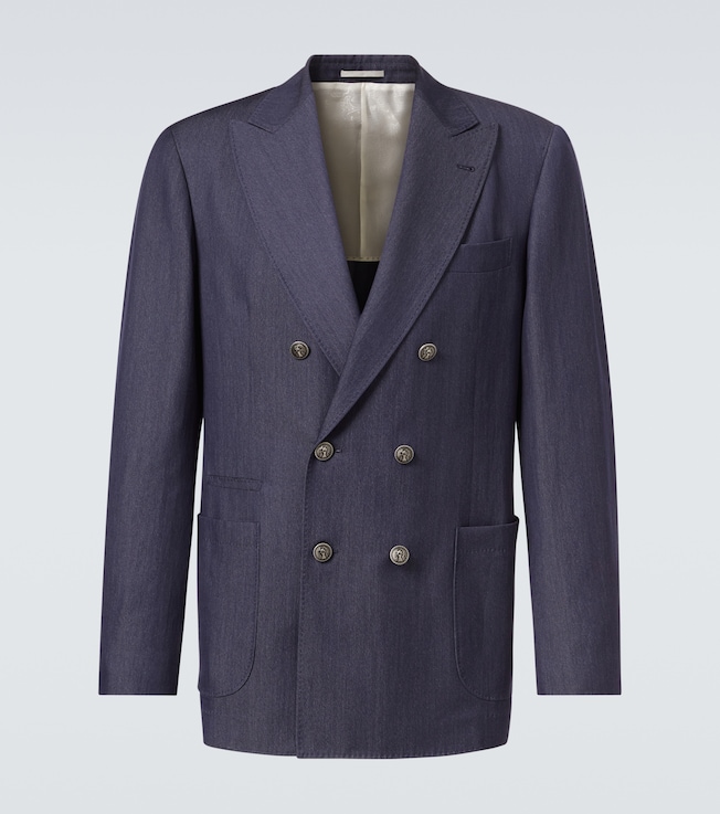 Wool, hemp, and silk suit jacket | Brunello Cucinelli