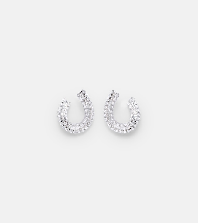 18kt white gold earrings with diamonds | Bucherer Fine Jewellery