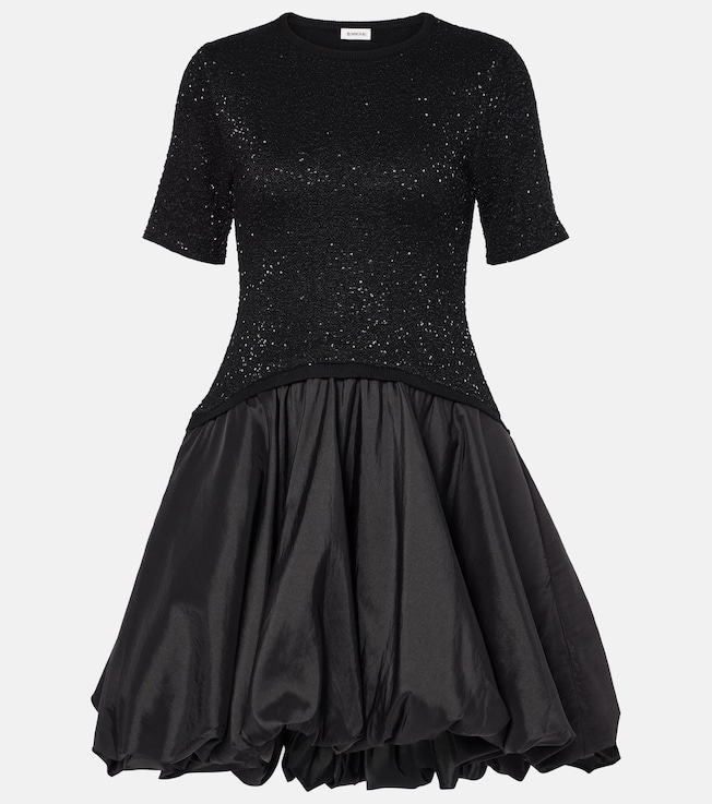 Kenz ruffled taffeta minidress | Simkhai