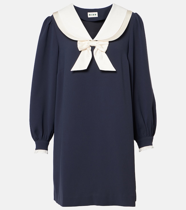 Halina bow-detail minidress | Rixo