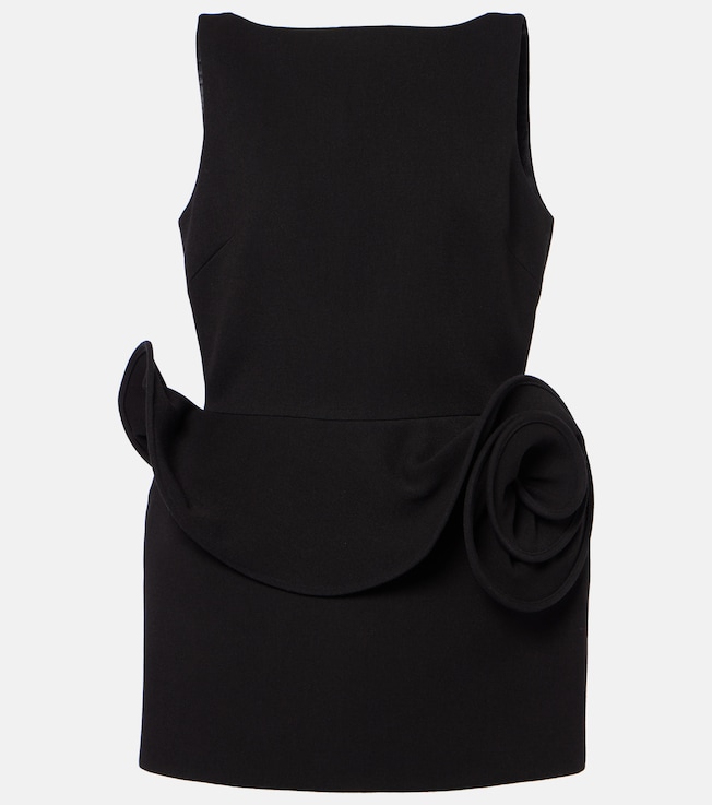 Floral-appliqué ruffled minidress | Magda Butrym