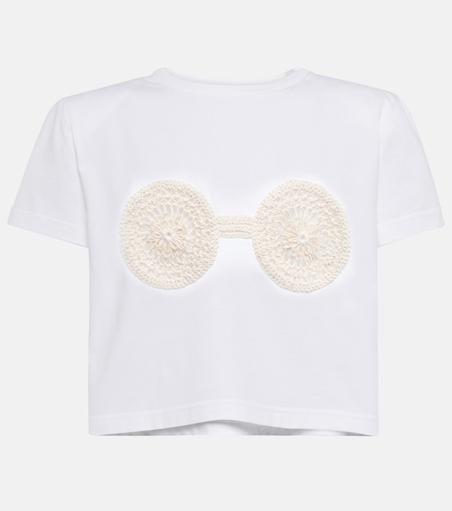 Embroidered cotton T-shirt | Magda Butrym