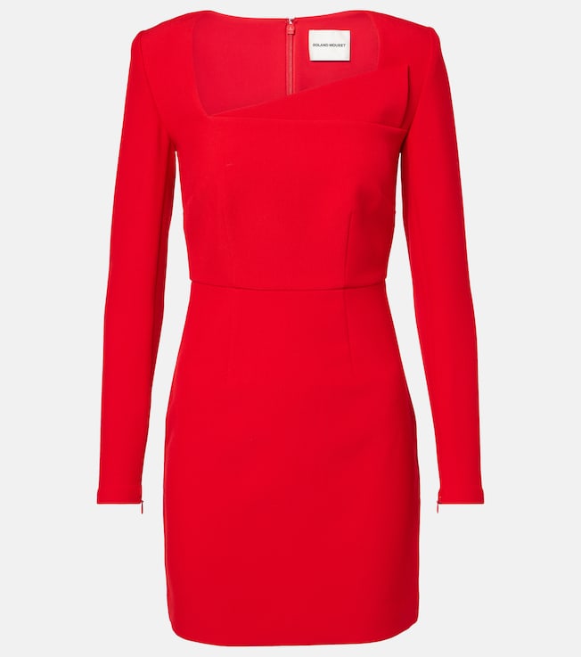 Asymmetric crêpe minidress | Roland Mouret