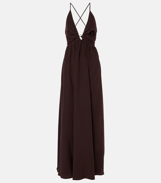 Coco Palm silk maxi dress | Heidi Klein