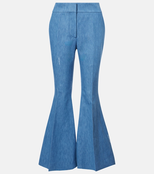 Marsh cotton and linen flared pants | Gabriela Hearst