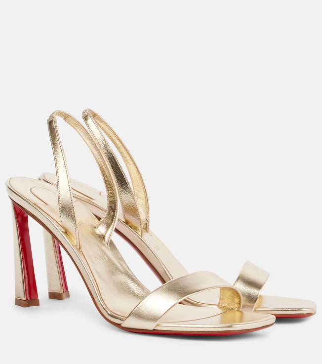 O Condora 85 metallic leather sandals | Christian Louboutin