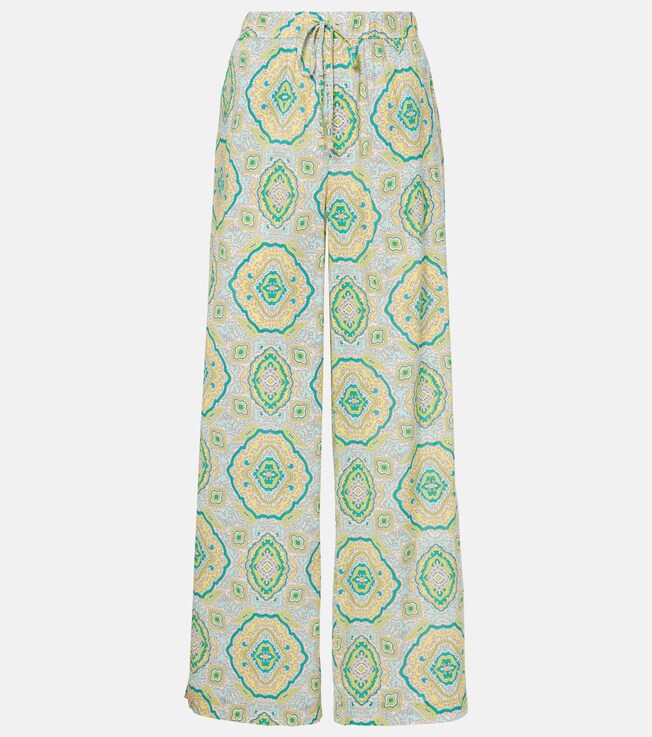 Printed low-rise wide-leg pants | Heidi Klein