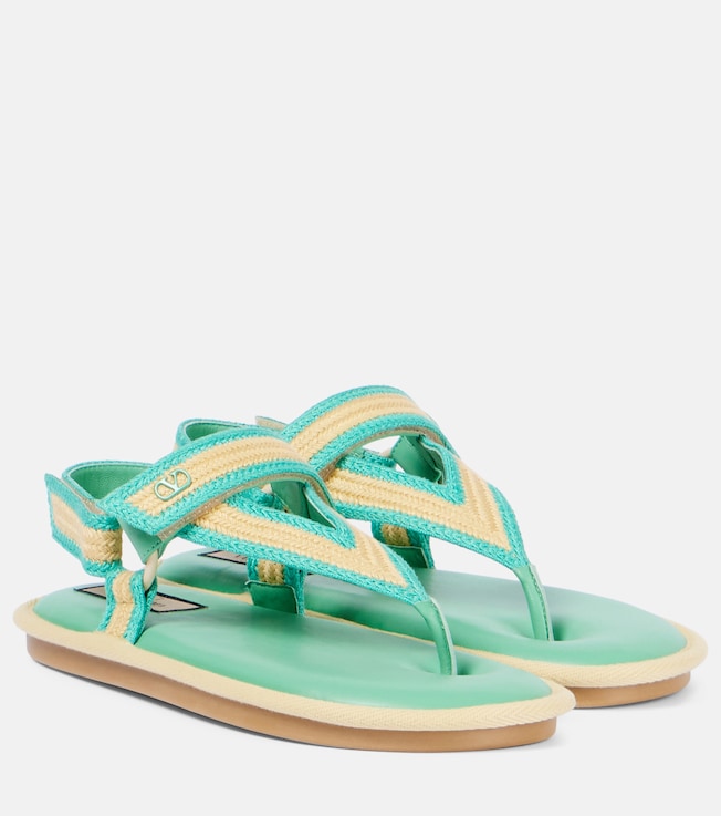 Lake Powell crochet sandals | Valentino Garavani