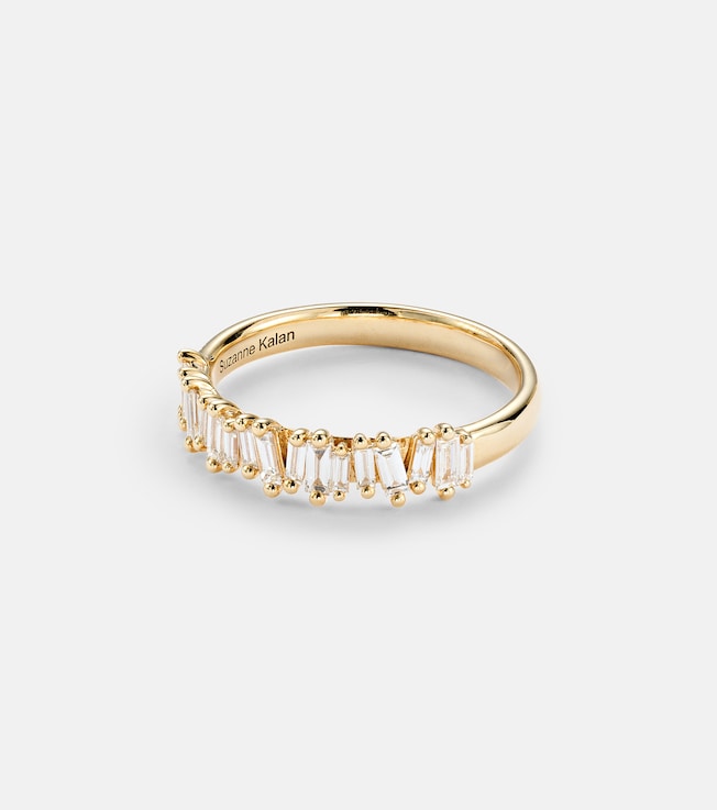 Fireworks 18kt gold ring with diamonds | Suzanne Kalan