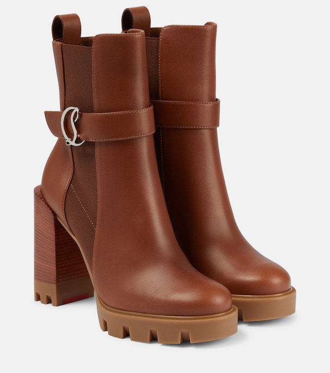 CL Chelsea Lug 100 embellished leather ankle boots | Christian Louboutin