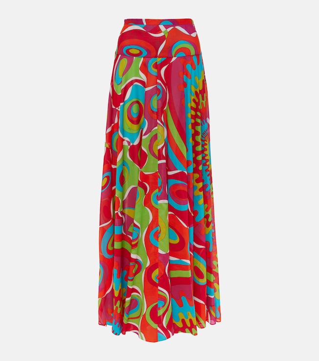 Bersaglio cotton maxi skirt | Pucci