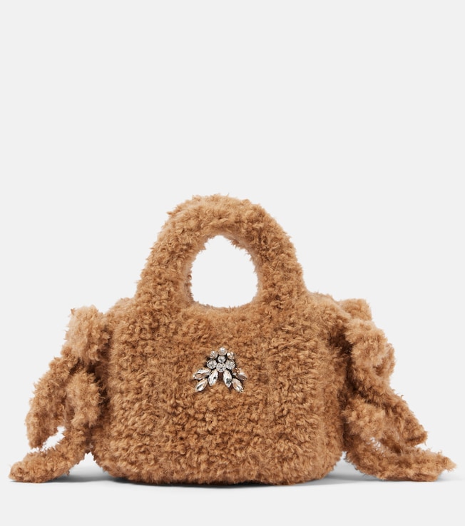 Baby Egg teddy tote bag | Simone Rocha