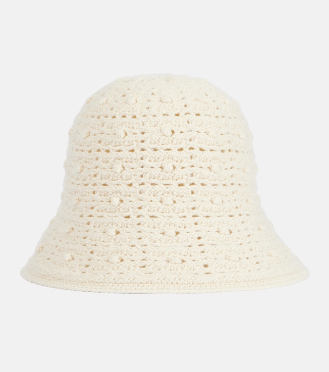 Arola cashmere-blend crochet bucket hat | Loro Piana