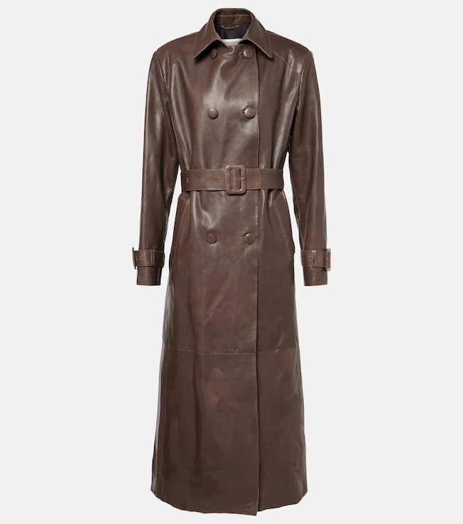 Tate suede trench coat | Nour Hammour