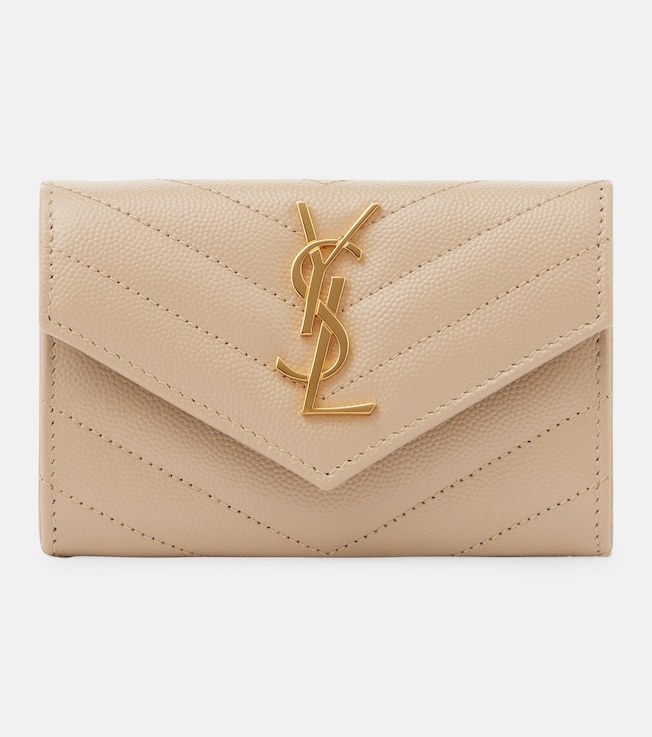 Monogram Small leather wallet | Saint Laurent