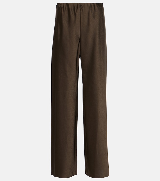Fluid satin straight pants | Vince